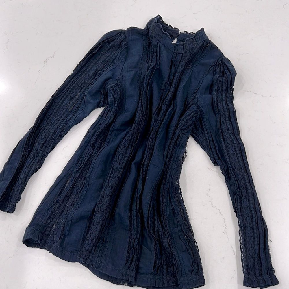 City Chic Relaxed Fit Navy Blue top